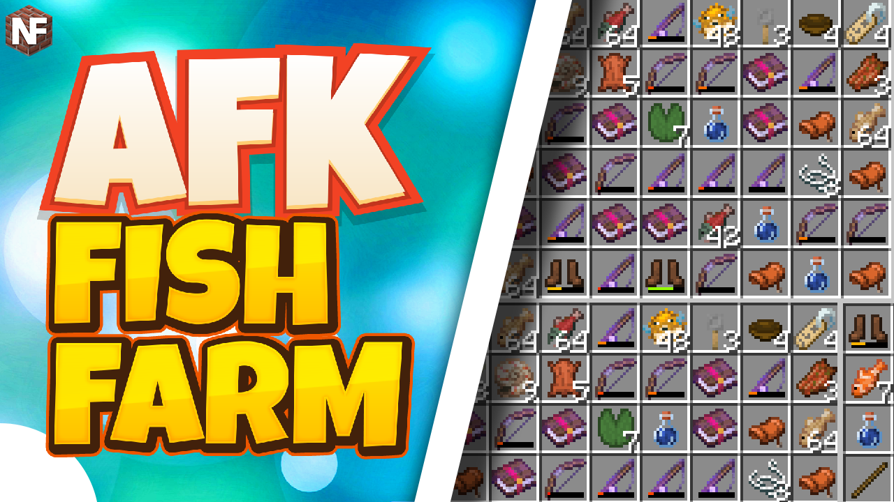 Minecraft AFK Fish Farm Tutorial for 28.285 - NoobForce